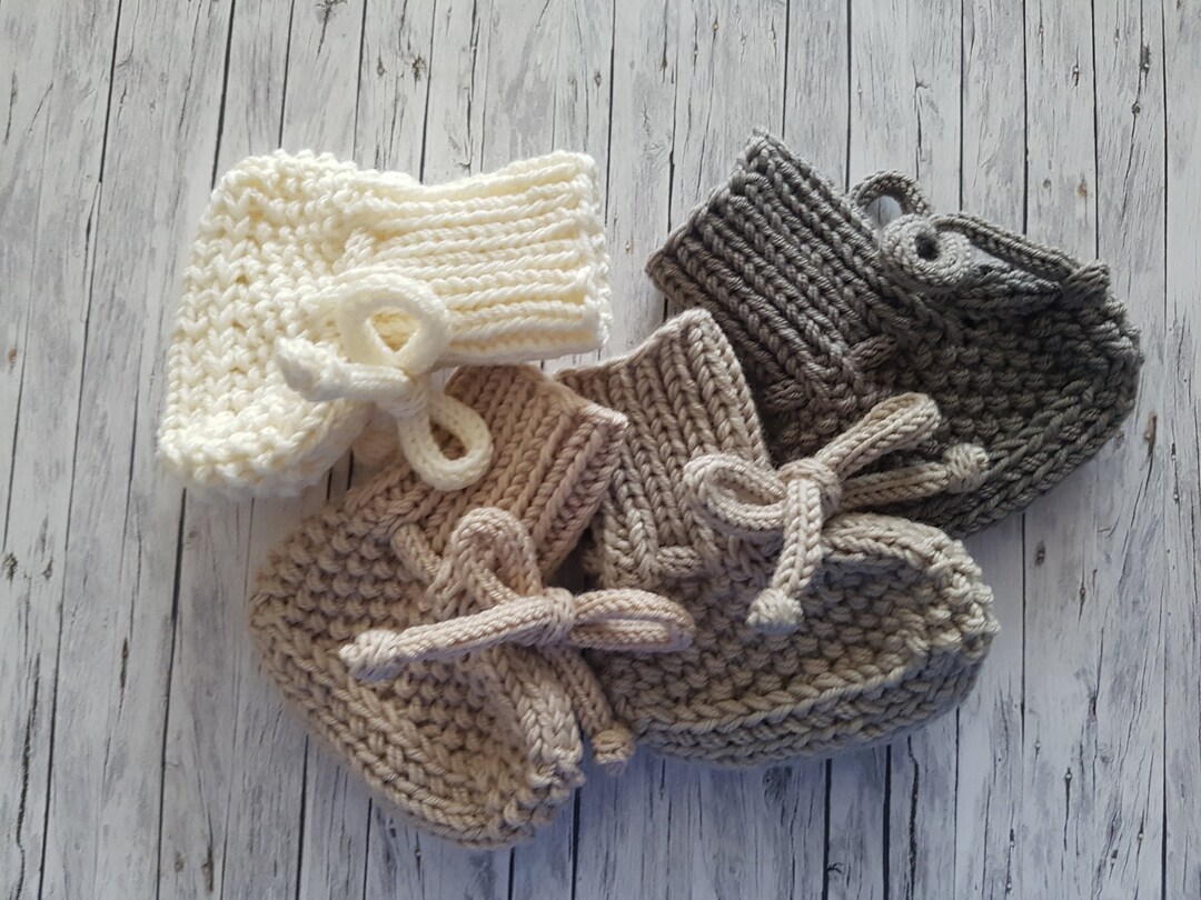 Socks Baby Socks Hand Knitted Baby Socks 100 Wool Newborn Etsy