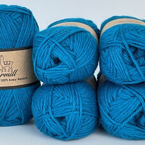 Set of 5 Skeins -100% Baby Alpaca - DK Weight - Various Colors - Baby Alpaca Yarn - Soft Yarn - Natural Fiber -Soft Wool -Knitting Wool