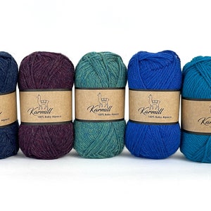 100% Baby Alpaca - DK Weight - Light Worsted - Skein 50 Grams - Knitting Wool - Baby Alpaca Yarn - Soft Yarn - Natural Fiber - Soft Wool