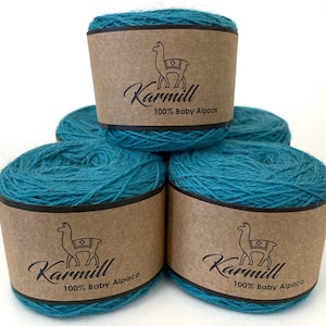 Set of 5 Skeins -100% Baby Alpaca- Sport Weight -Various Colors- Alpaca Wool - Knitting Wool - Baby Alpaca Wool- Alpaca Fiber - Natural Wool