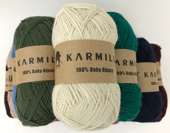 Alpaca Wool Skeins 100/% Baby Alpaca Yarn Lot of 5 Blue Purple Color 41021