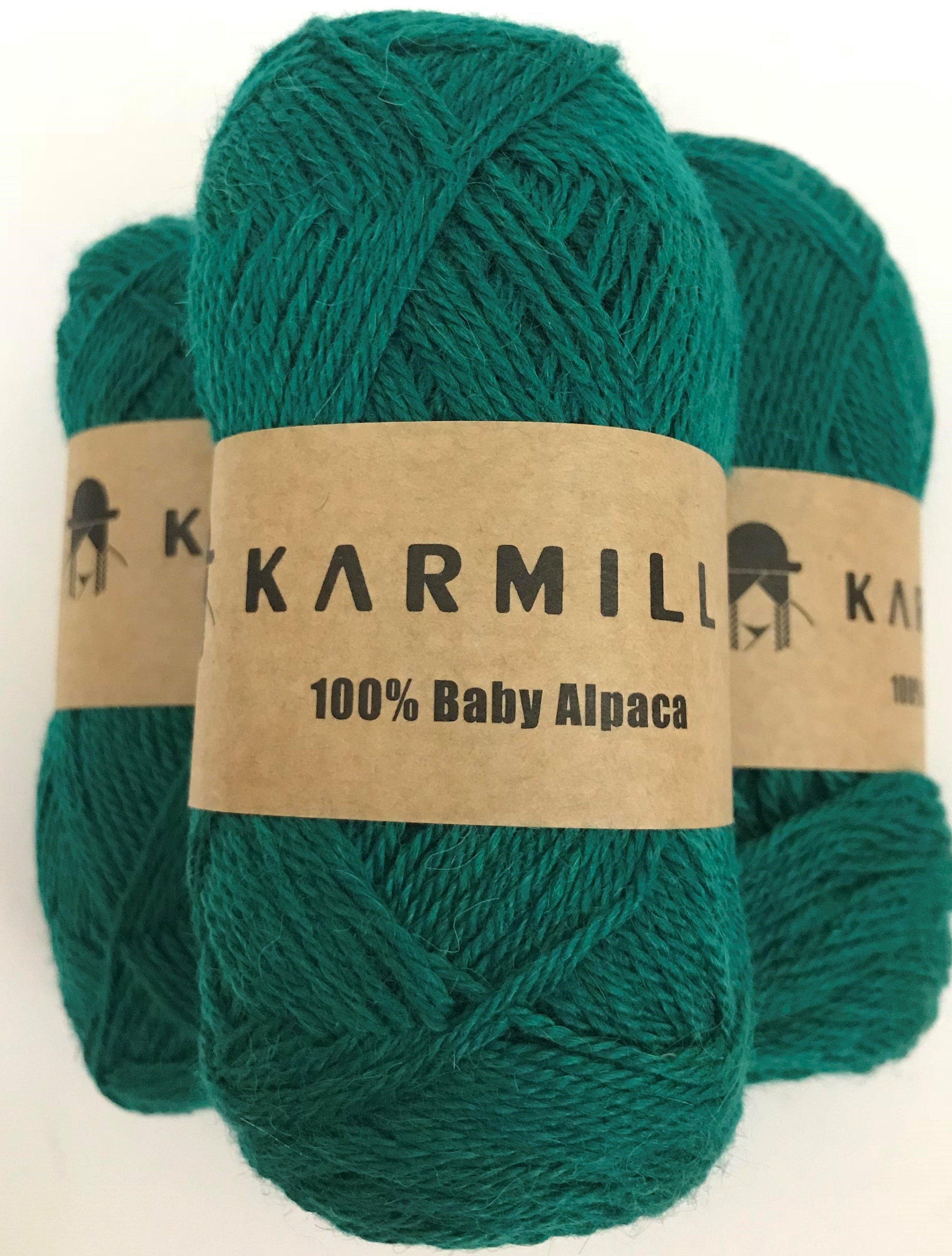 Alpaca Wool Skeins,100 Baby Alpaca Yarn Lot of 3 Skeins, Knitting wool