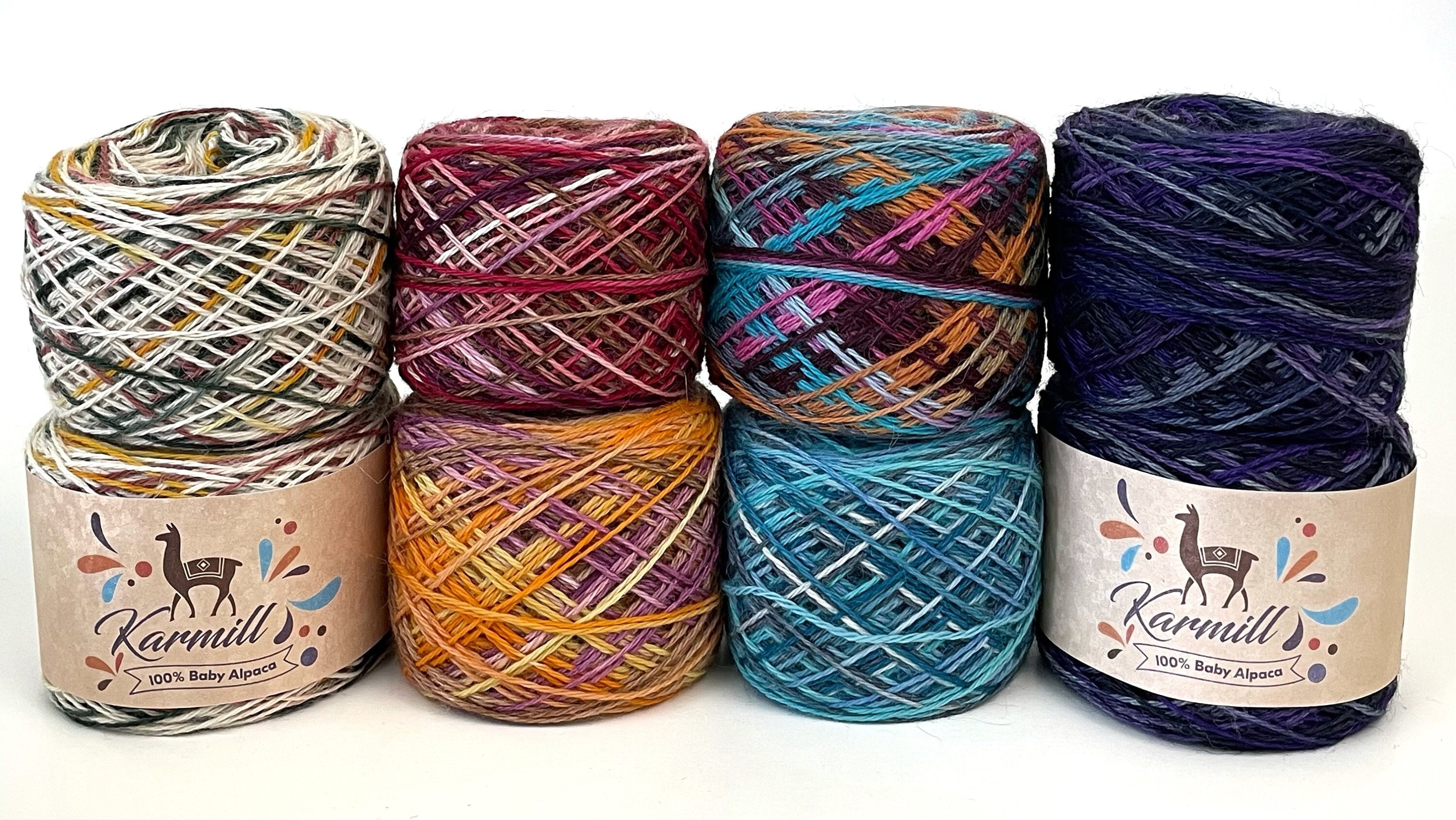 100% Alpaca Sport Weight Yarns in Natural Colors