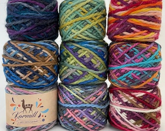 NEW 100% Llama Soft Baby - Bulky Weight - Skein 50 Grams - Chunky Yarn- Llama Baby Wool - Knitting Wool - Llama Yarn - Llama Fantasy Color