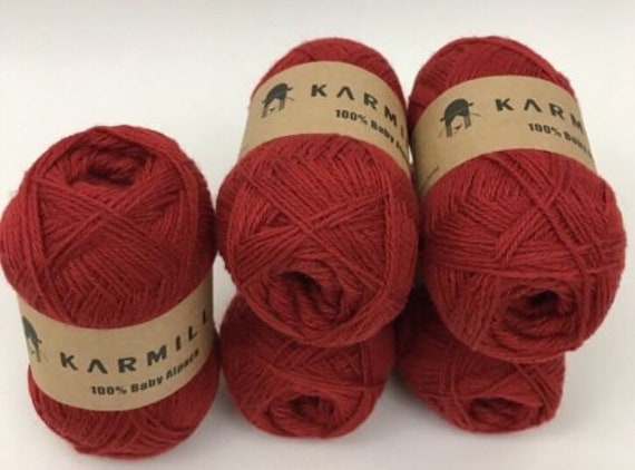Alpaca Wool Skeins 100/% Baby Alpaca Yarn Lot of 5 Blue Purple Color 41021