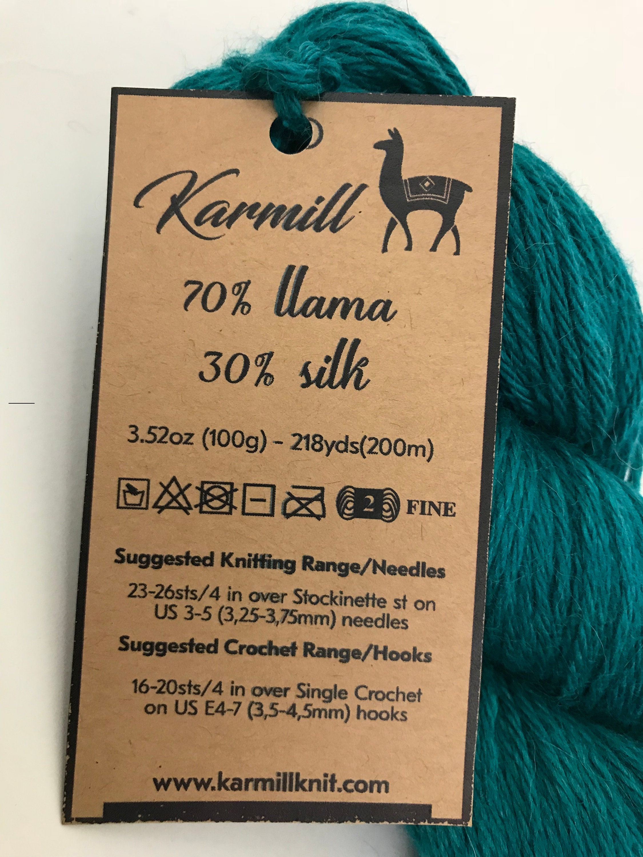 70 Llama 30 Silk Sport Weight Hank 100 Grams Llama Wool Silk Yarn Llama/Silk Yarn