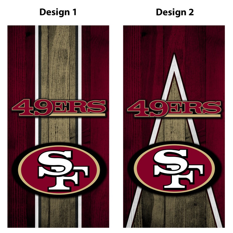 San Francisco 49ers Cornhole Wrap San Francisco 49ers Etsy