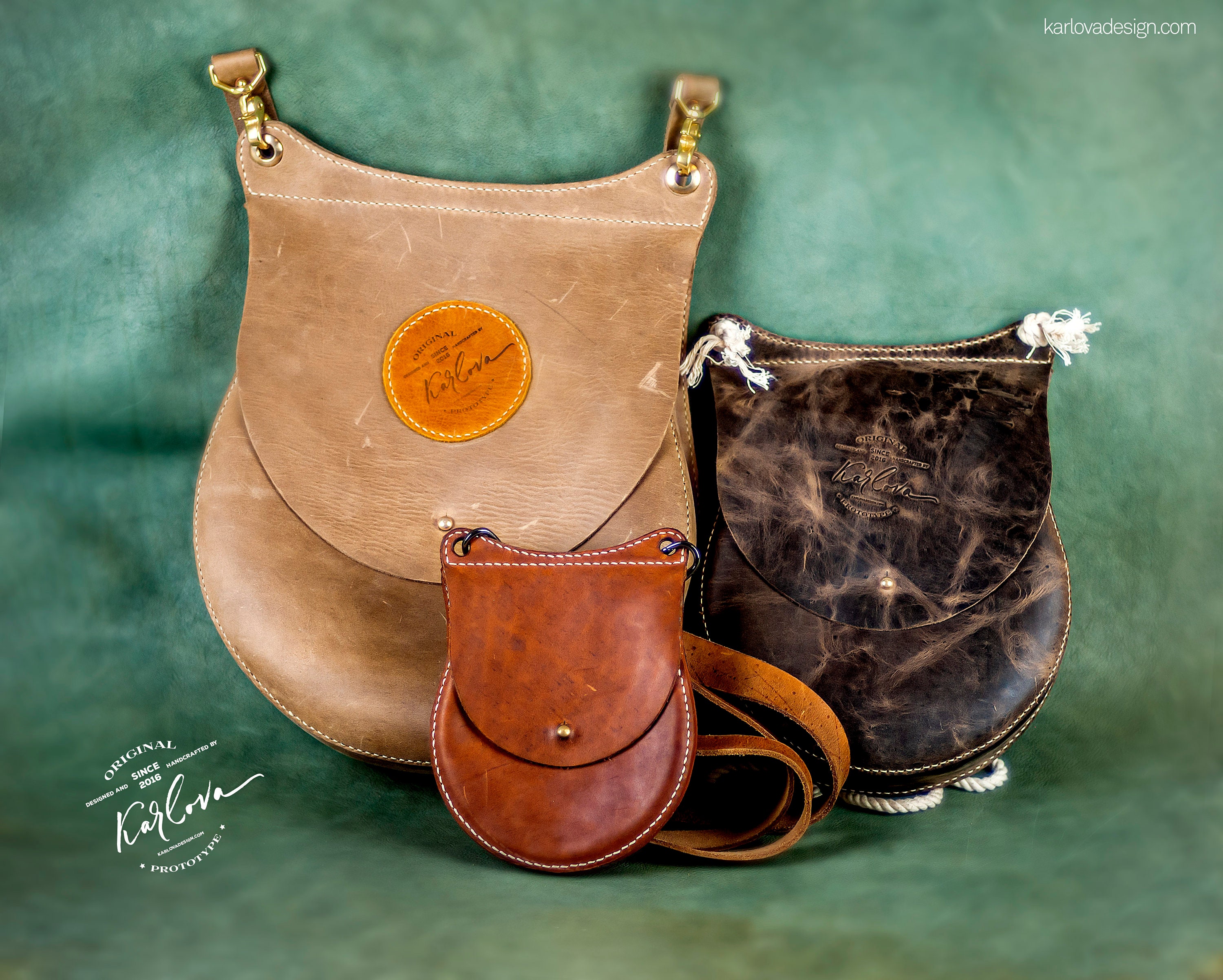 Leather Medium Round Bag PDF Pattern Leather Craft Template Etsy