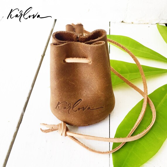 leather drawstring pouch pattern