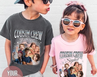 Camisas personalizadas para primos - Camisas personalizadas para primos - Camisas con foto personalizadas para reuniones familiares - Regalo para primos - Regalo de la abuela