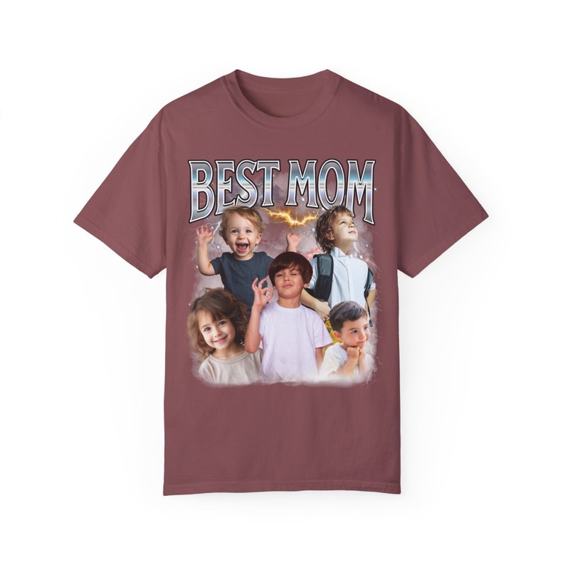 Mama Shirt, Muttertag Shirt, personalisiertes Geschenk für Mama, Vintage Foto Shirt, Mama Geschenk von Kindern, individuelles Foto Shirt für Mama Bild 8