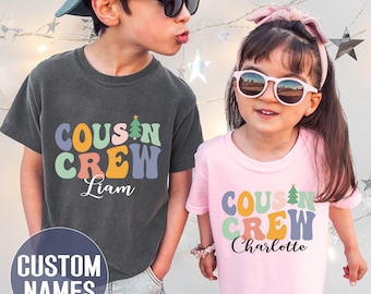 Benutzerdefinierte Weihnachts-Cousin-Crew-Hemden, passende Cousin-Crew-Hemden, personalisierte Cousin-Hemden, Cousin-Gruppen-Hemden, Familientreffen-Hemden