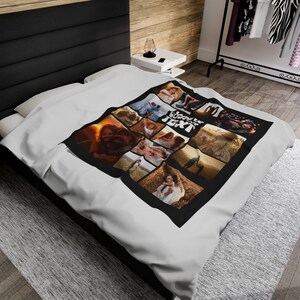 Custom Photo Blanket for Dad, Fathers Day Gift, First Time Dad Gift, Customizable 1st Time Dad Gift, Stepdad Gift, New Dad Gift image 8