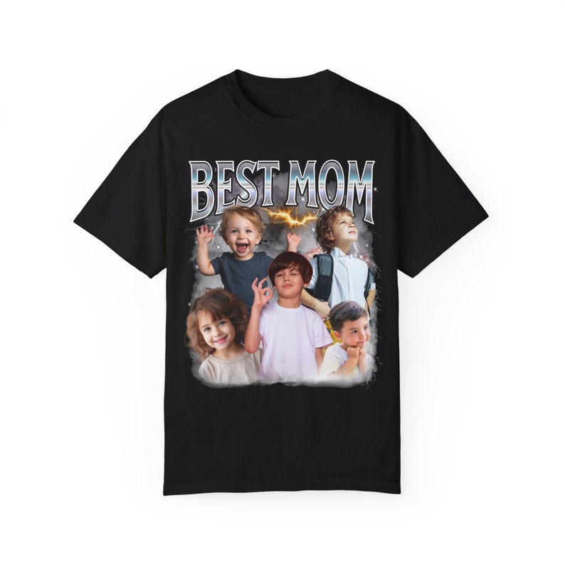 Mama Shirt, Muttertag Shirt, personalisiertes Geschenk für Mama, Vintage Foto Shirt, Mama Geschenk von Kindern, individuelles Foto Shirt für Mama Bild 3