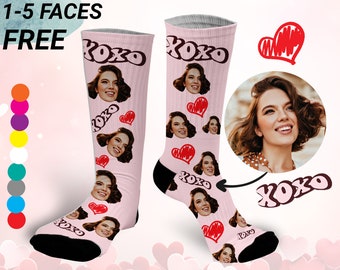 Valentines day gift for him, Custom Face socks, Husband or Boyfriend Valentines day gift, Personalized socks with picture, Photo socks