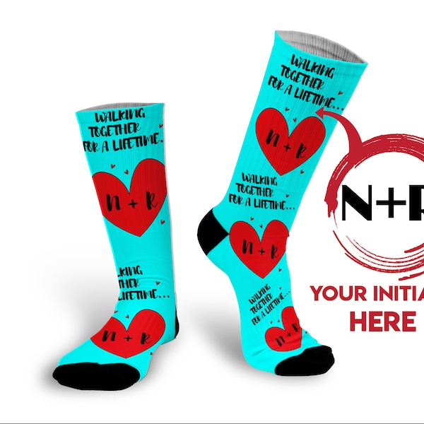 Monogrammed Socks Etsy