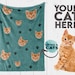 Personalized cat blanket, Personalized cat lover gift, Custom photo blanket, Pet photo blanket, Photo blanket customized 