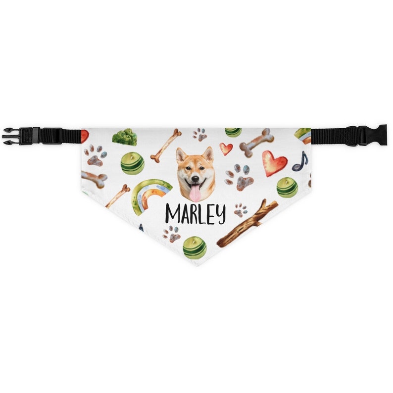 Custom Dog Bandana Dog Name Bandana Personalized Dog Etsy