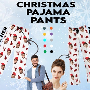 Christmas pajama pants, Family pajamas, Christmas pjs, Couples Christmas pajama, Wife Christmas gift from husband
