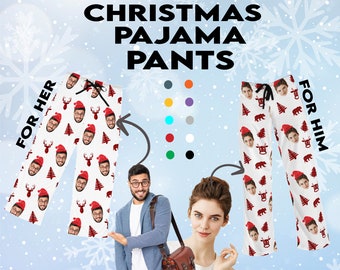 Christmas pajama pants, Family pajamas, Christmas pjs, Couples Christmas pajama, Wife Christmas gift from husband