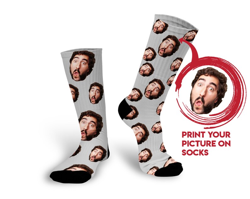 Face on Socks Photo Socks Custom Socks With Faces Etsy