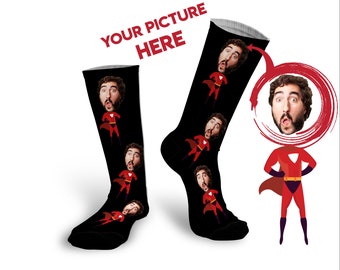 Personalized Superhero Wedding Socks Groomsman Socks Custom Printed Wedding Party Socks Best Man Socks for Him