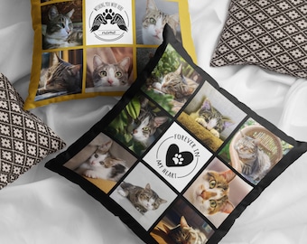 Cat loss gift, Custom cat pillow, Cat remembrance customizable pillow, Pet sympathy gift, Cat sympathy gift