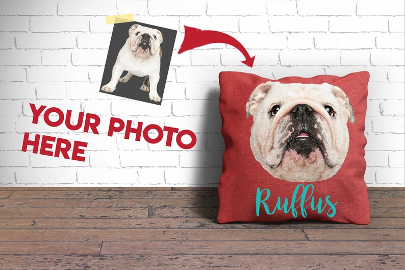 Custom Dog Pillow Pet Photo Pillow Pet Memorial Pillow Dog Etsy