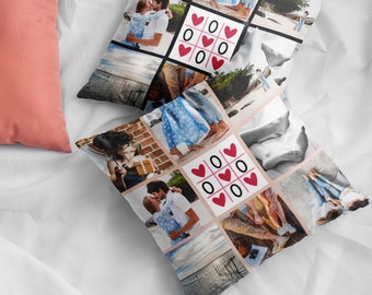 Almohada de San Valentín, almohada con nombre personalizado, almohada con foto, regalos románticos para él, almohadas de San Valentín, regalos divertidos de San Valentín para él