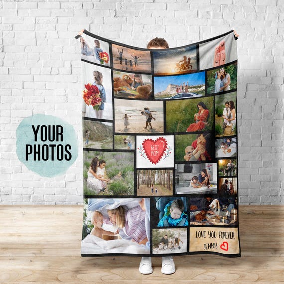 Collage custom blanket hotsell