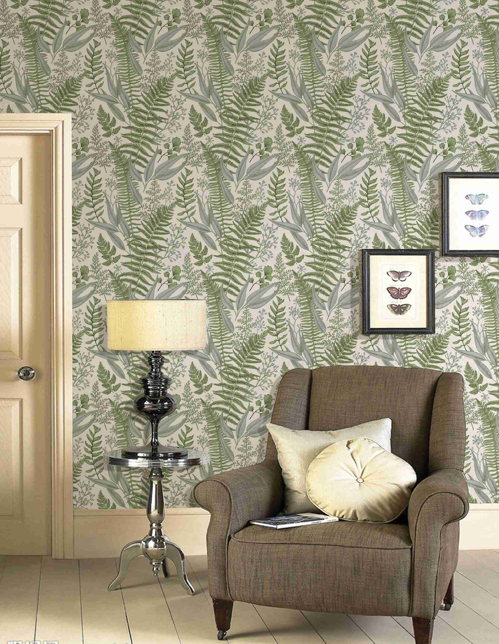 Botanical Greenery Peel and Stick Wallpaper Fern Wallpaper - Etsy España