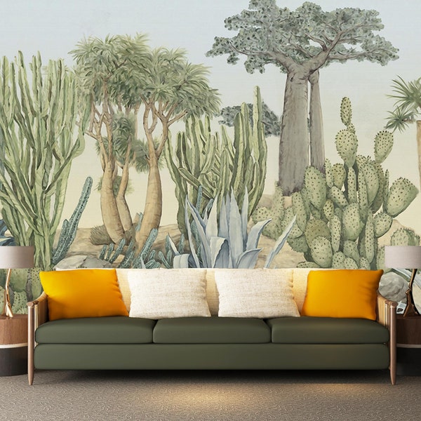 Desert Wall Mural Etsy
