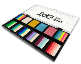 Rainbow Fairy Garden Pallette, Face paint by TAG