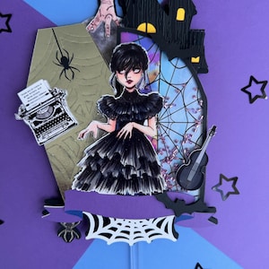 Wednesday Addam Cake topper