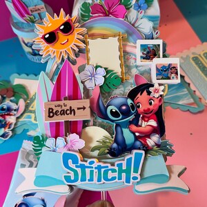 Lilo and Stitch cake topper, Cake topper, Lilo and Stitch birthday decor, Lilo and stitch birthday banner, Birthday Banner