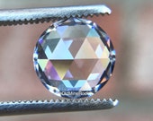 Round Rose Cut Diamond Simulant Cubic Zirconia