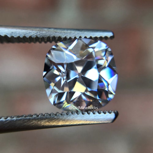 Antique Oval Cut Diamond Simulant Cubic Zirconia Facet Pattern - Etsy