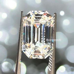 Antique Emerald Step Cut Octagon Diamond Simulant Cubic Zirconia Coco