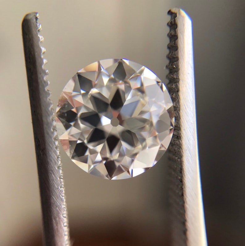 Old European Cut Near Colorless Diamond Simulant Cubic Zirconia Georgie
