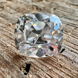 Elongated Old Mine Cut Antique Cushion Diamond Simulant Cubic Zirconia Style E