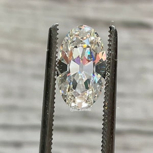 Antique Moval Cut Diamond Simulant  Cubic Zirconia
