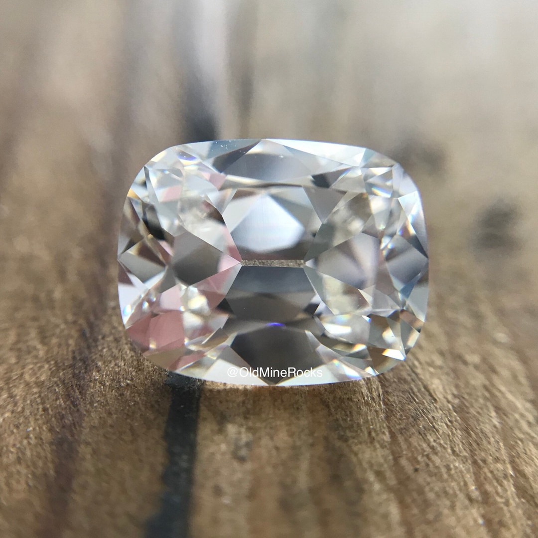 Elongated Old Mine Cut Antique Cushion Diamond Simulant Cubic Zirconia Style C Etsy