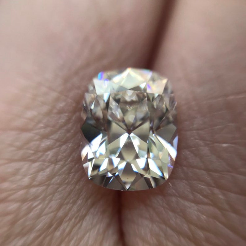 Elongated Old Mine Cut Antique Cushion Diamond Simulant Cubic Etsy