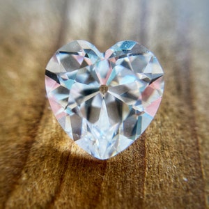Antique Cut Heart Shaped Diamond Simulant Cubic Zirconia