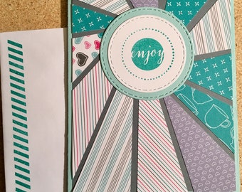 Starburst Enjoy/Happy Birthday Card