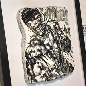 Berserk Inspired Plaster Wallart. Guts Eclipse Scene. Berserk Art. Guts Art