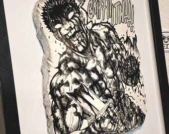 Berserk Eclipse Scene Plaster Wall Art - Handmade Guts Art