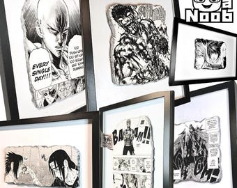 Arte murale personalizzata Anime Manga – Gesso inciso a mano