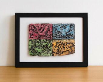 Antica tavoletta di Pokémon – Fan Art di Pokémon – Pokémon leggendari – Arte murale personalizzata di Pokémon – Decorazioni per la casa Pokémon per collezionisti