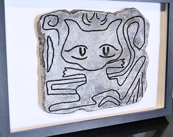 Pokémon antico Mew, arte murale fatta a mano, arte Pokémon, decorazione per la casa, regalo Pokémon, arte murale Pokémon, poster anime, regalo nerd arte murale